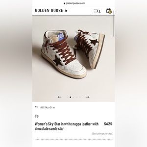 Brand New With Tags Golden Goose Sky Star 38